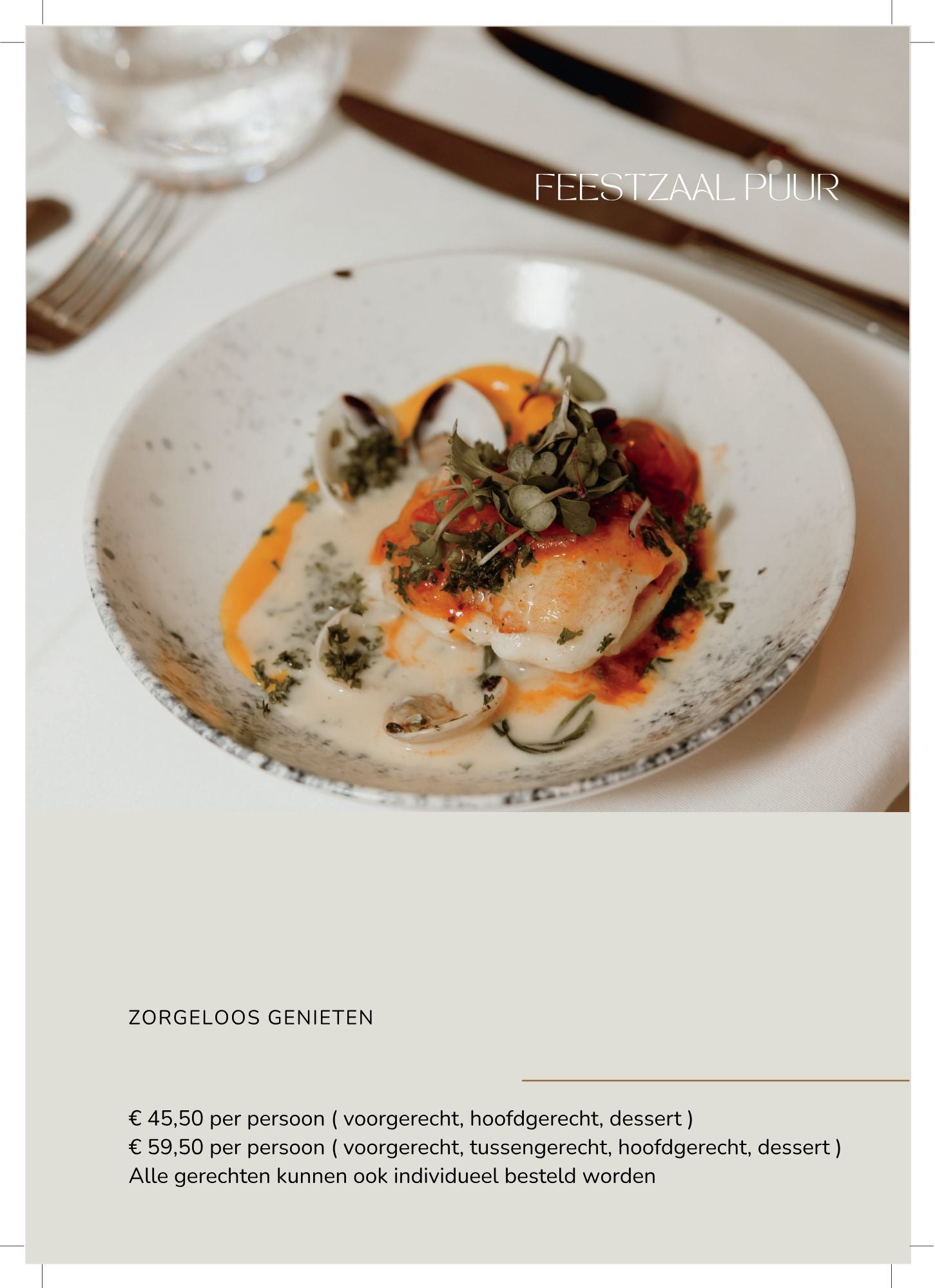 Kerstmenu zonder tussengerecht