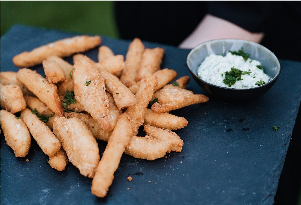 Gefrituurde pladijsfiletjes - tartaarsaus 8st