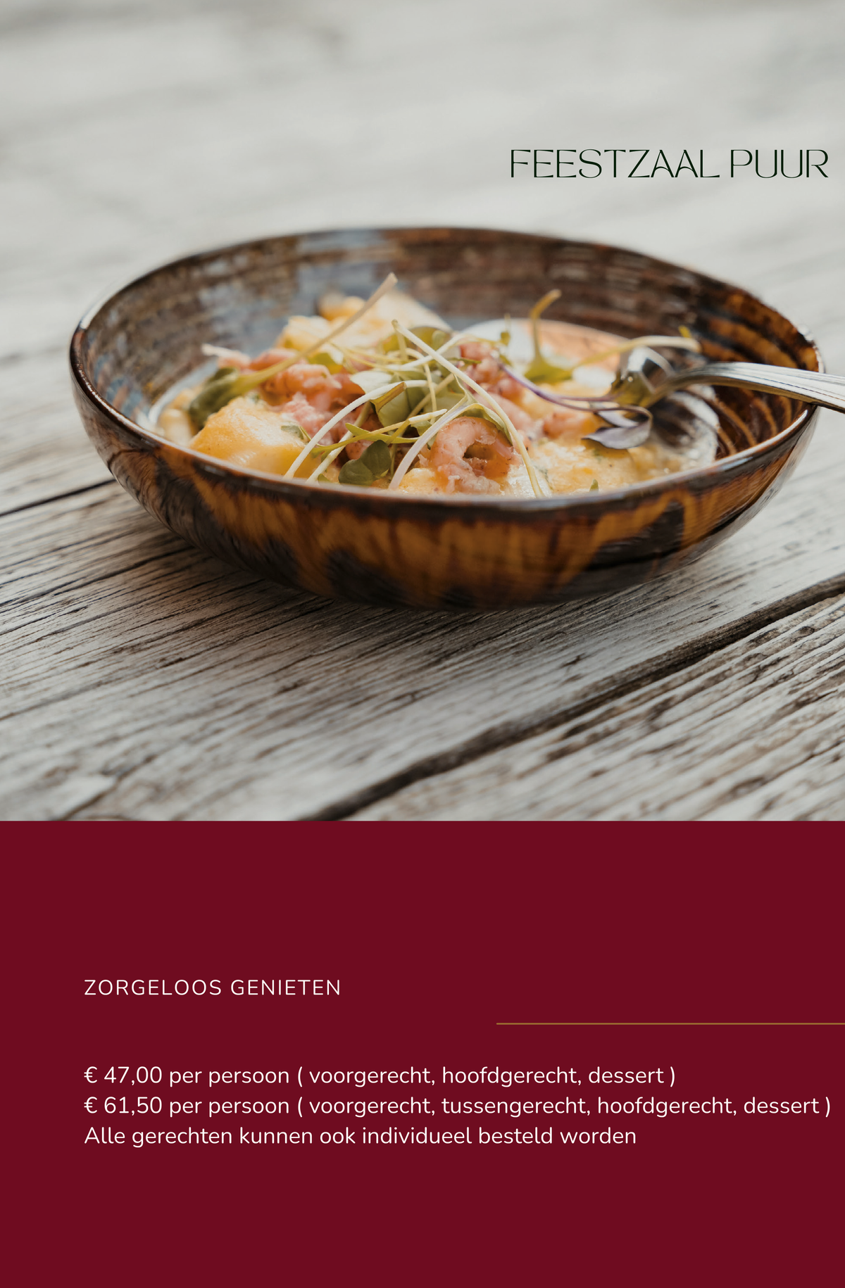 Kerstmenu 3-gangen